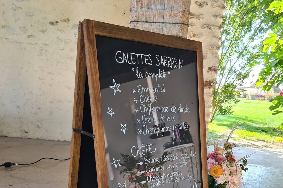 Notre Menu décoré