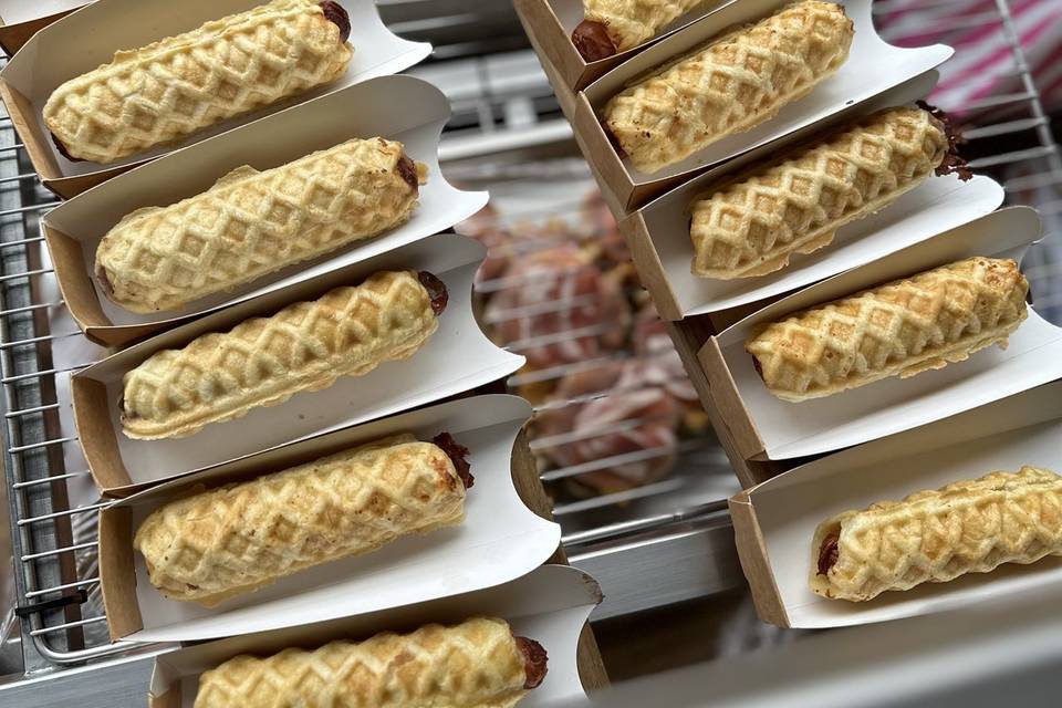 Waffle dog - Hot dog belge