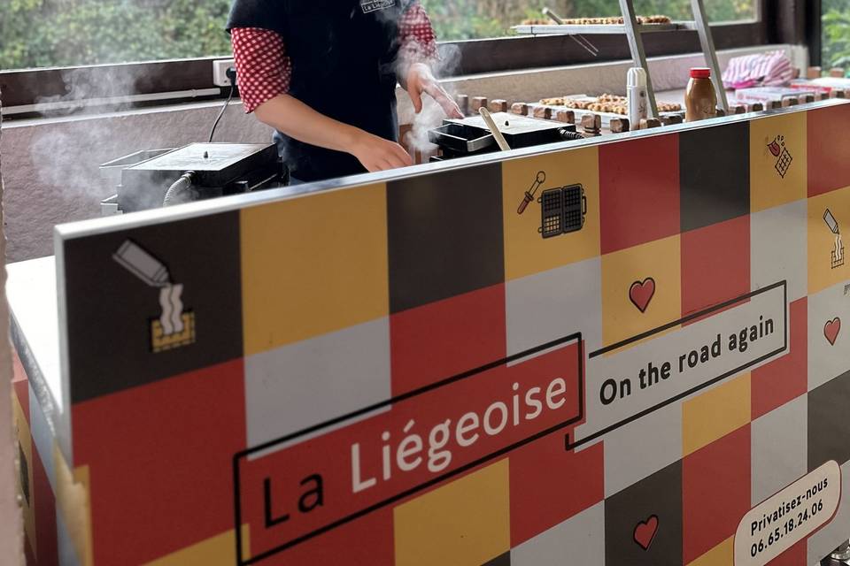 Gaufre liégeoise sucrée
