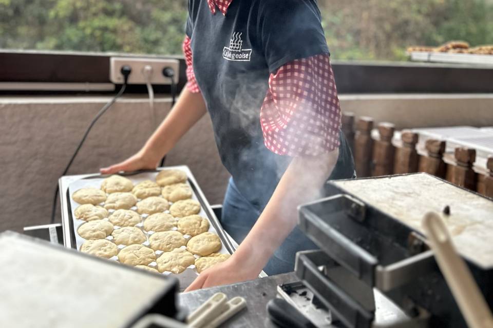 Gaufre liégeoise sucrée