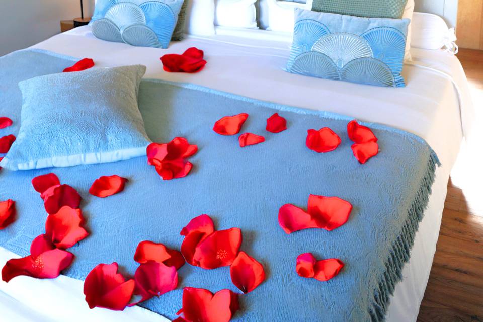 La chambre d'une des lodges