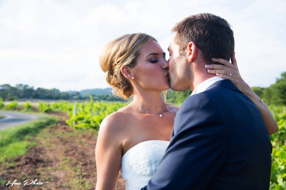 Un baiser dans les vignes