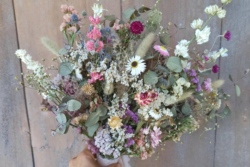 Bouquet en fleurs séchées