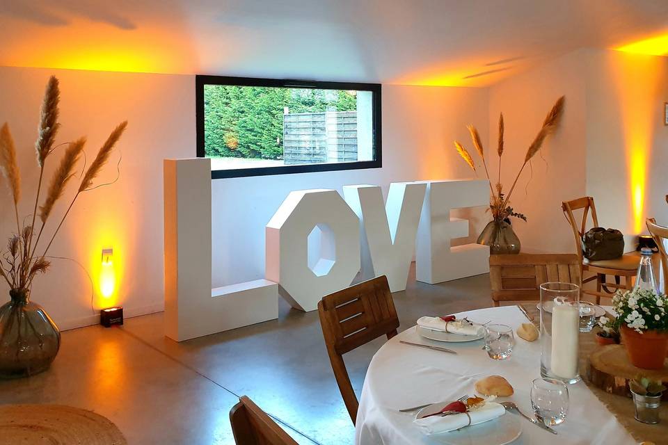 Décoration: Lettres LOVE