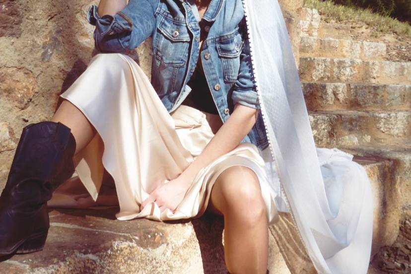 Voile de mariée Boho
