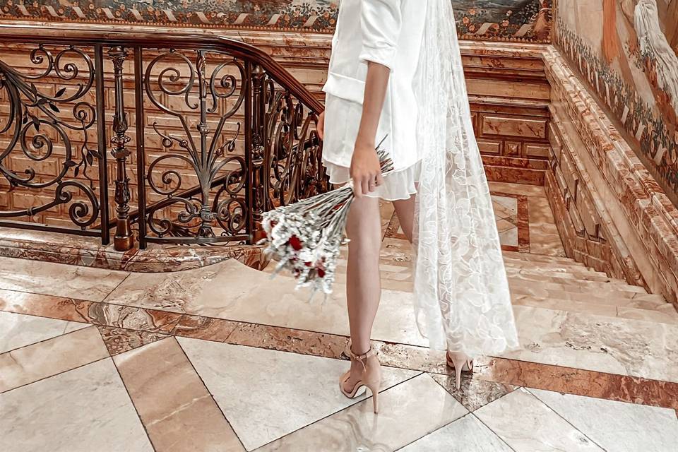 Voile de mariée en dentelle