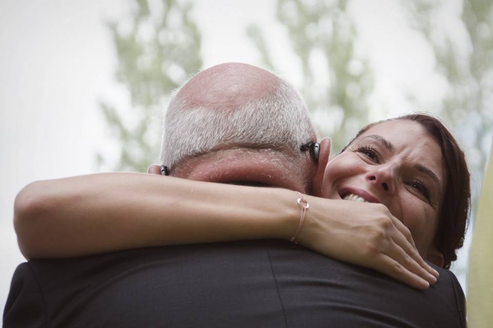 Père et fille dans l'émotion