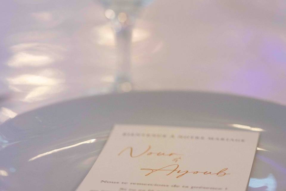 Menu invités