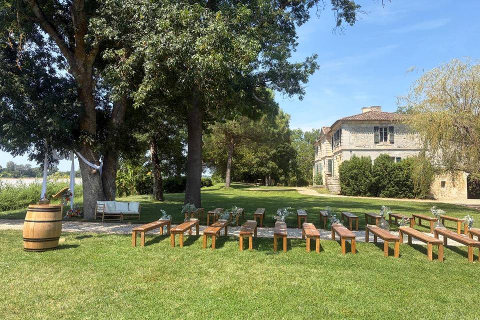 Cétémonie dans le parc