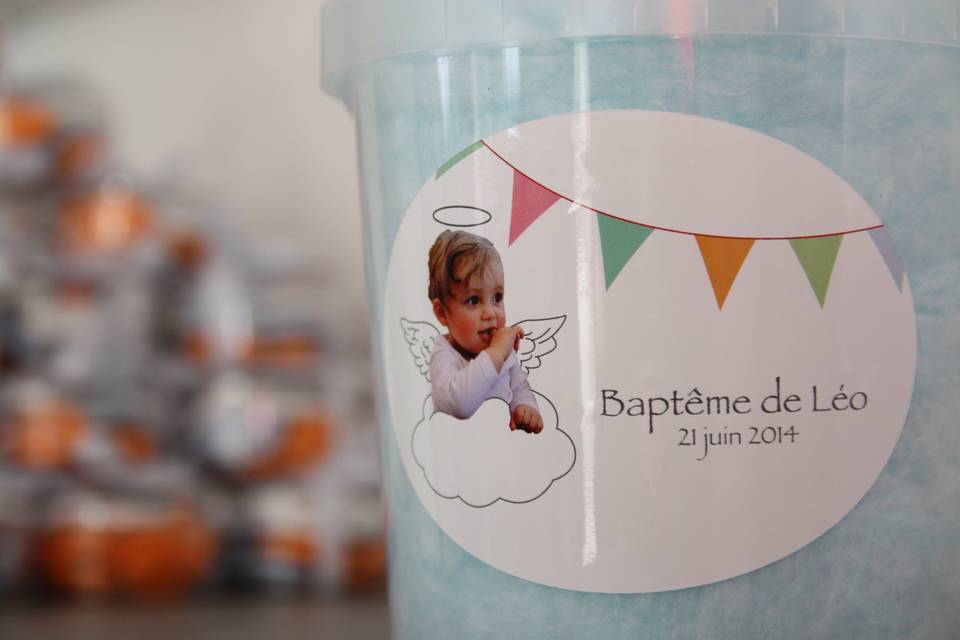 Barbe à papa bleue
