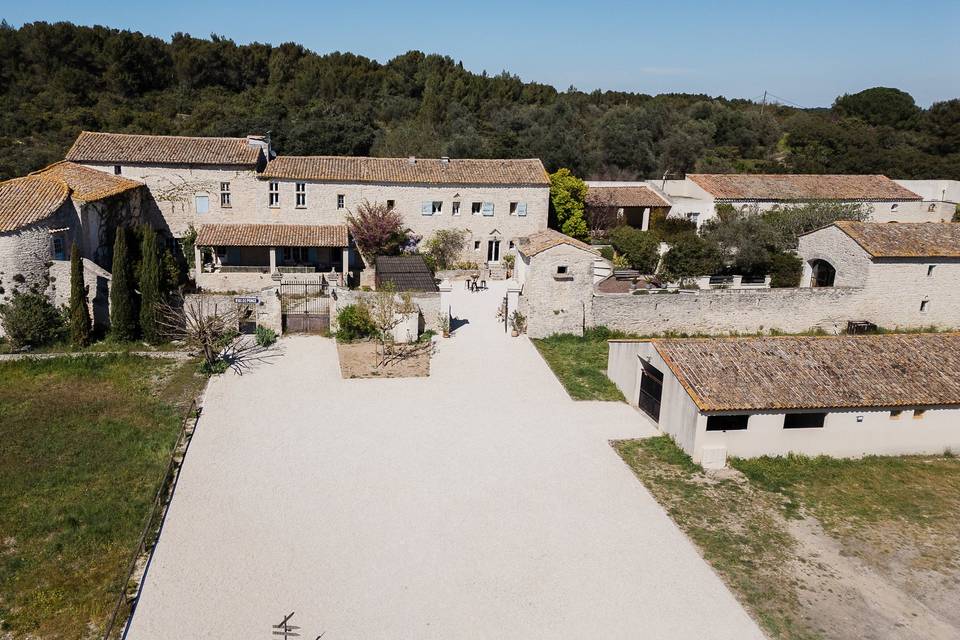 Vue drone parvis