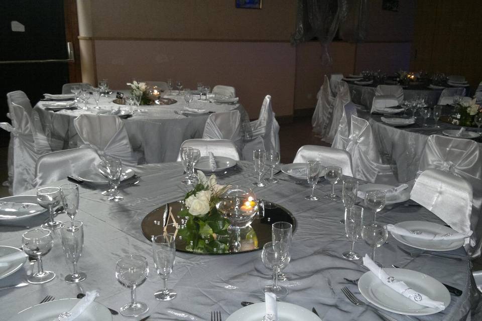 Déco Mariage Gris et Vert