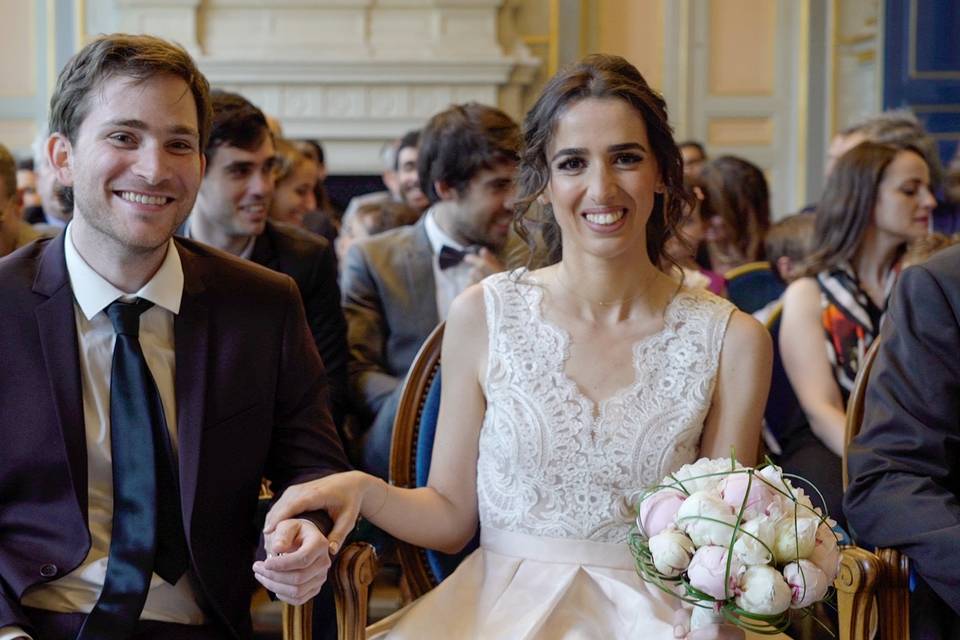 Photo mariage mairie 16e
