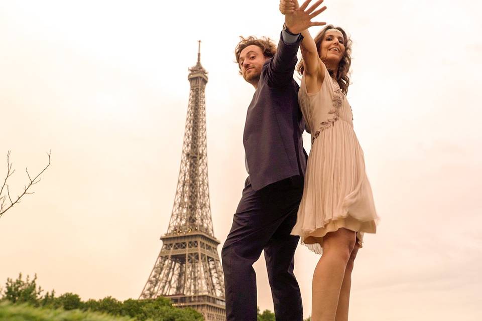 Photo mariage péniche paris