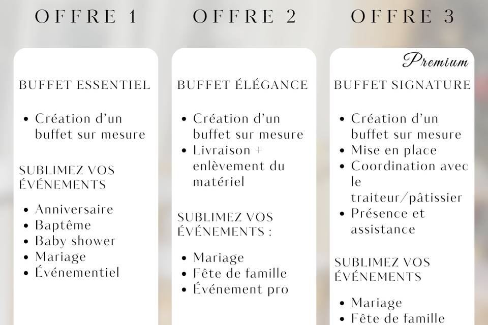 Tarifs