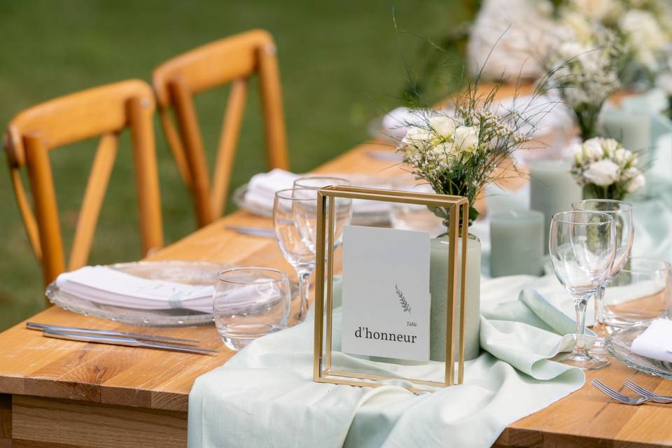 Table d'honneur
