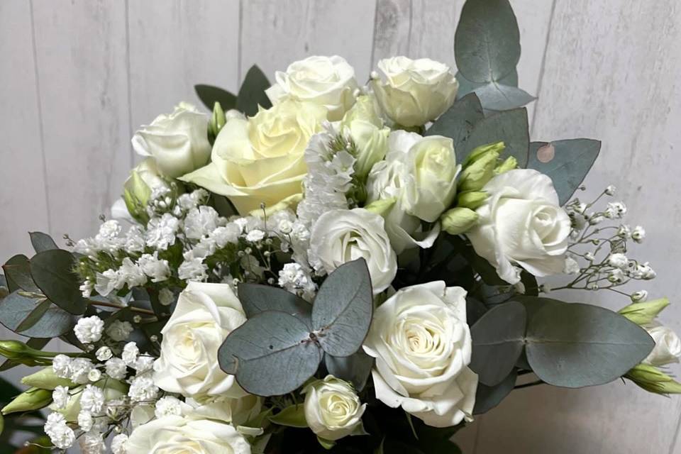 Bouquet de mariée blanc