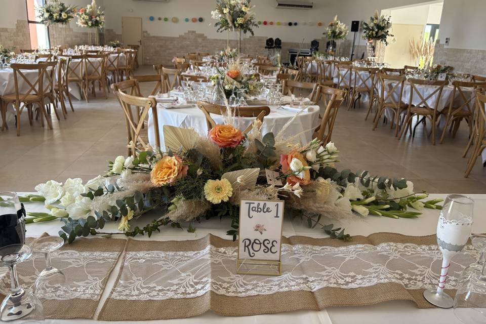 Centre de table d'honneur
