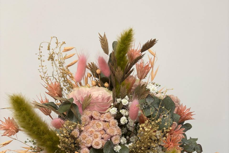 Bouquet de mariée séché