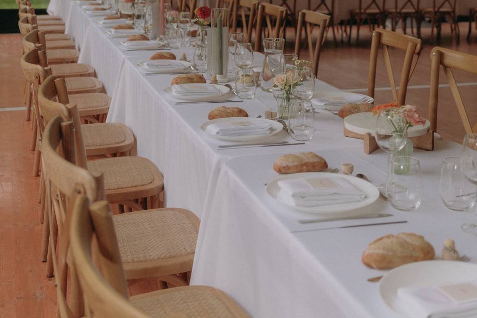 Orangerie - Tables décorées