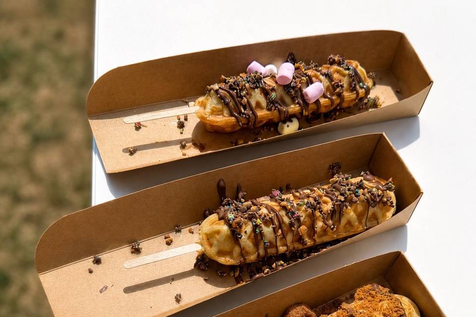 Gaufre préparé sur place