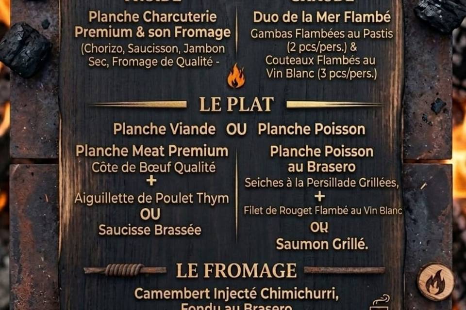 Menu modulable