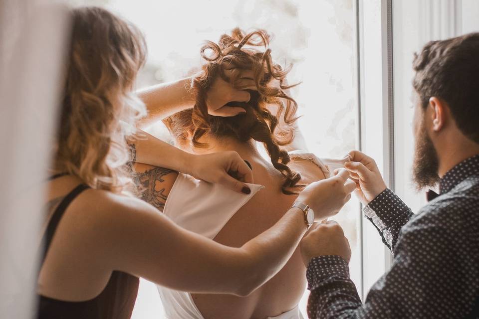 Préparatifs mariée