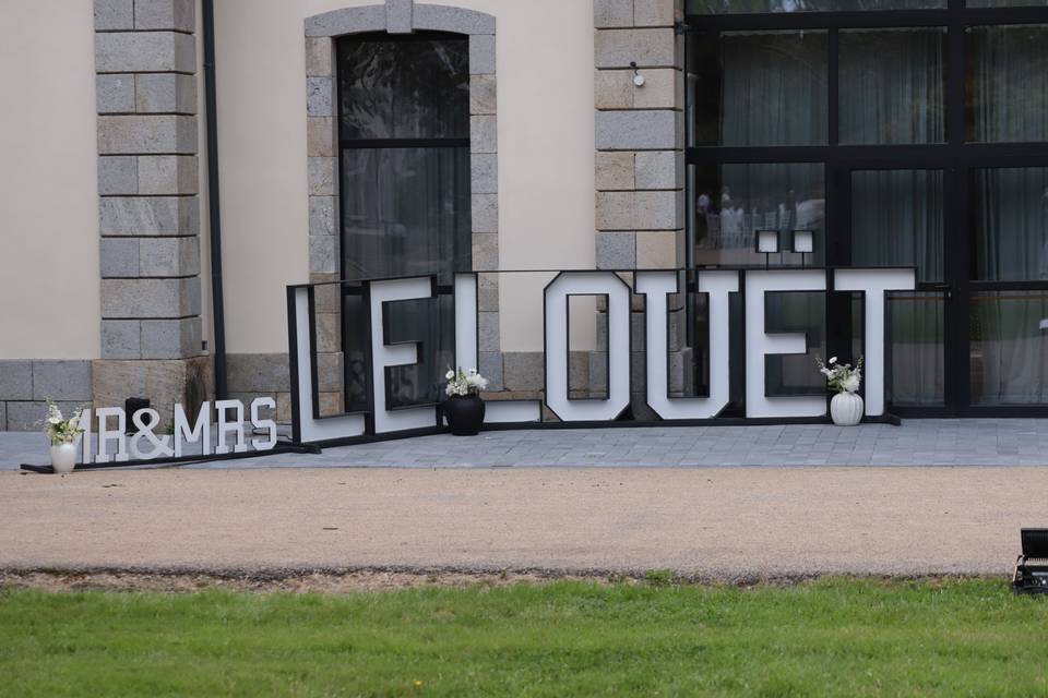 Nom des mariés