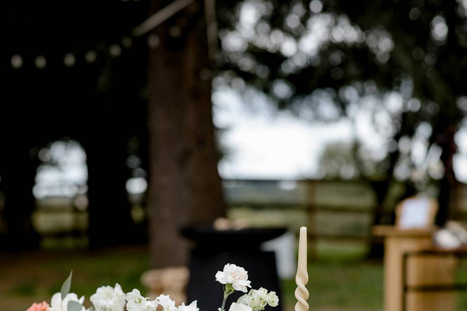 Décor de table champêtre