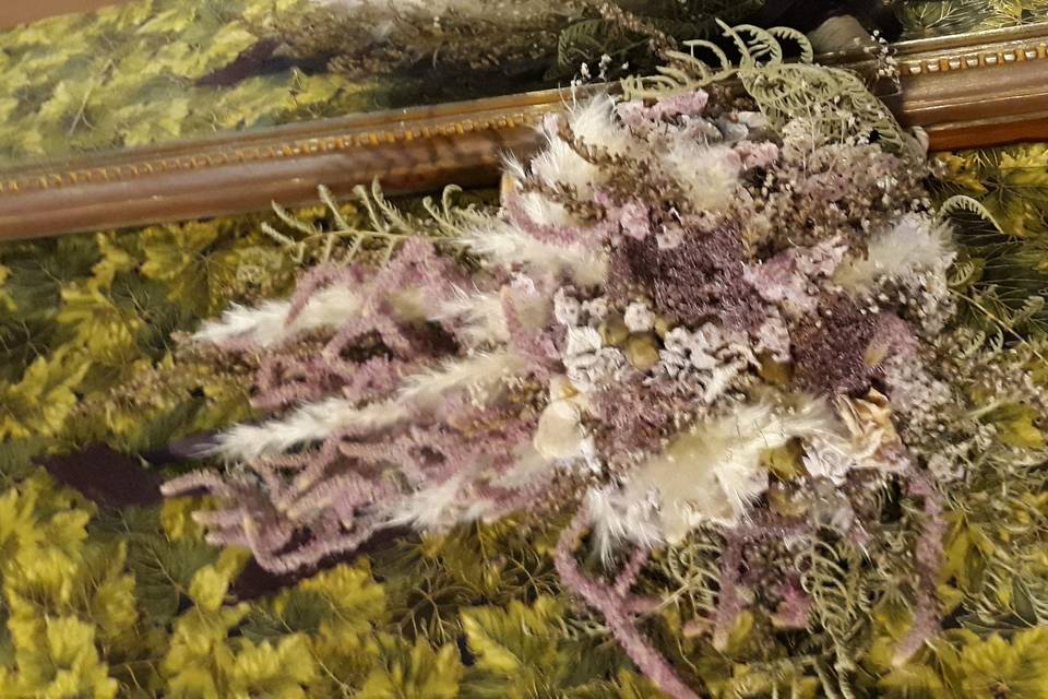 Bouquet de mariée séché
