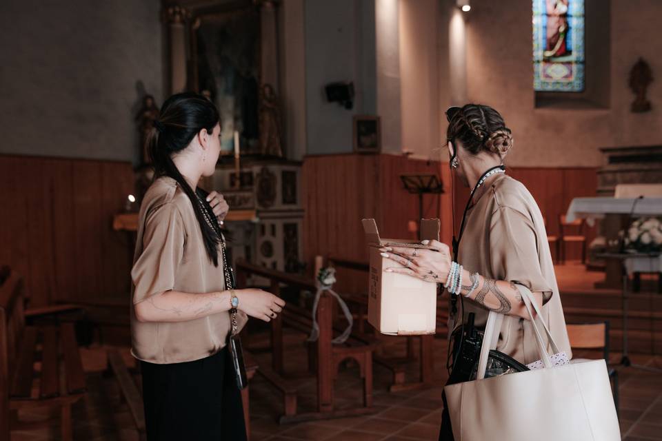 Préparatifs église