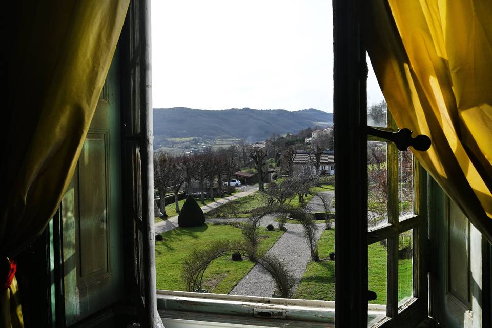 Vue chambre empire chateau