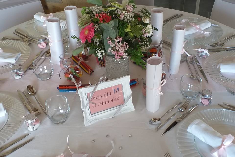 Décoration table enfants