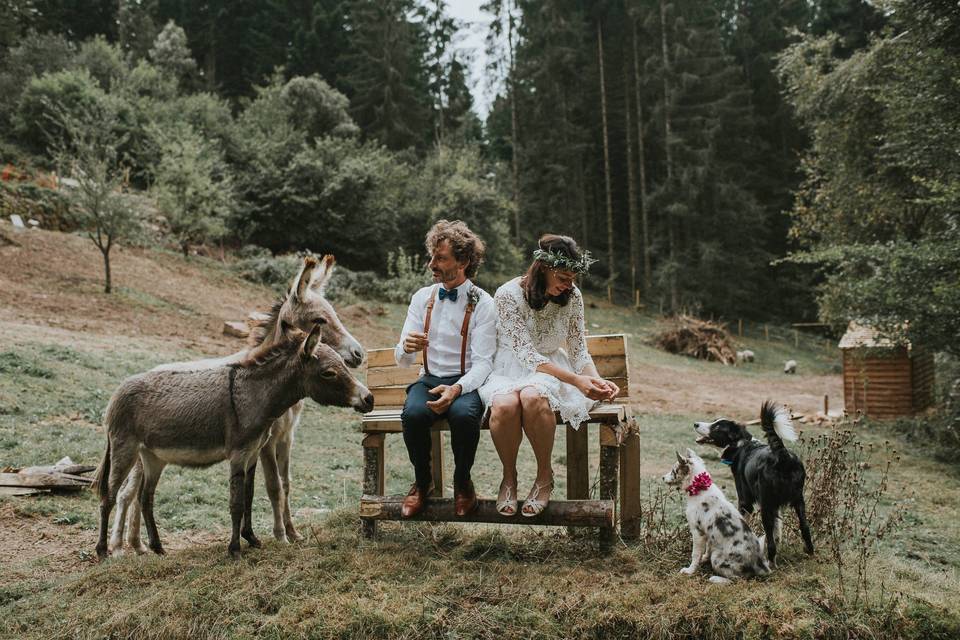 Mariage à la ferme