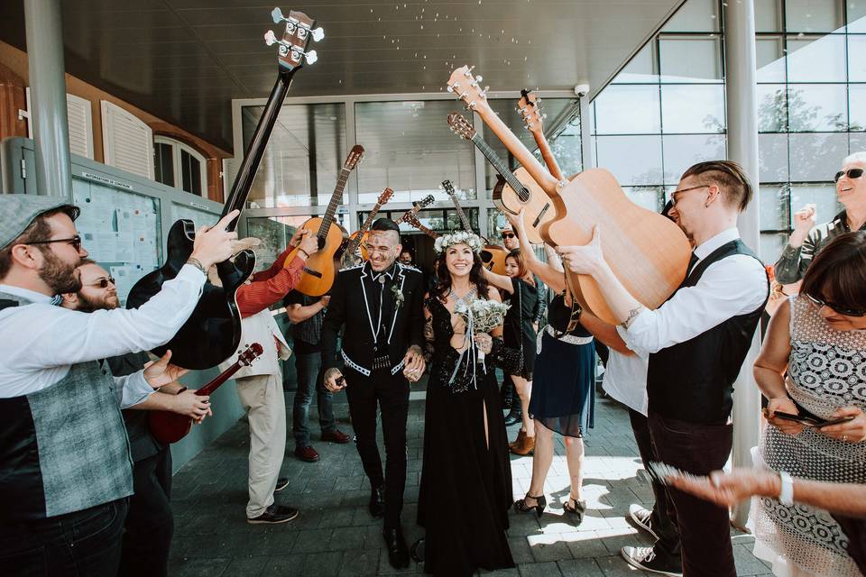 Rock and roll wedding