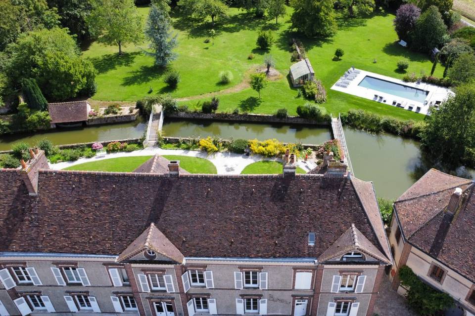 Domaine de Meaucé coté jardin