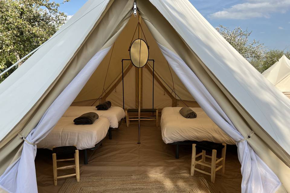 Tipis campement au domaine