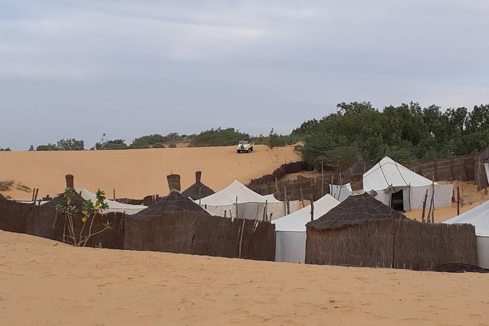 Nuit dans le désert au Maroc