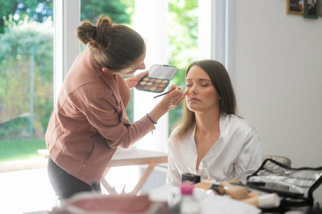 Maquillage en cours