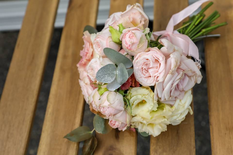 Bouquet de mariée rond