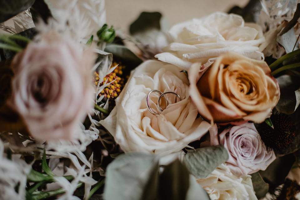 Bouquet de mariée bohême