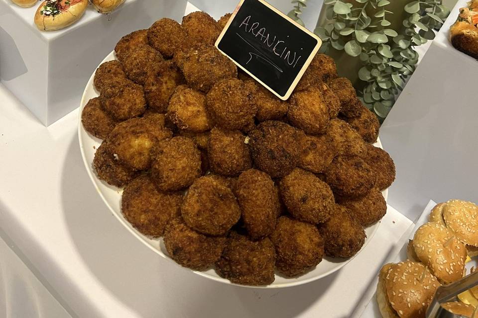 Buffet et arancini