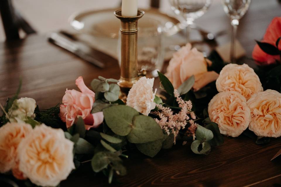 Centre de table guirlande