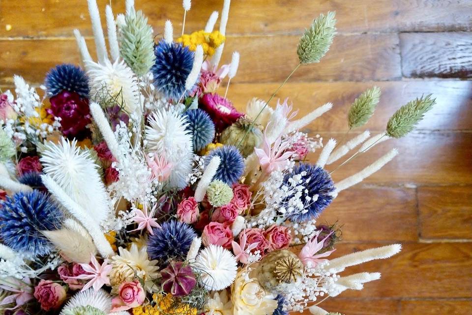 Bouquet de fleurs séchées
