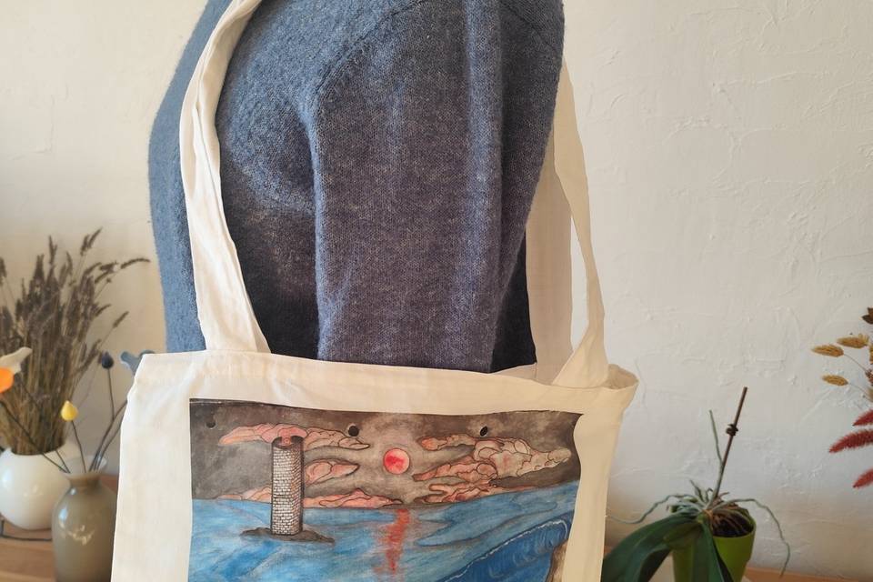 Tote bag cousu main