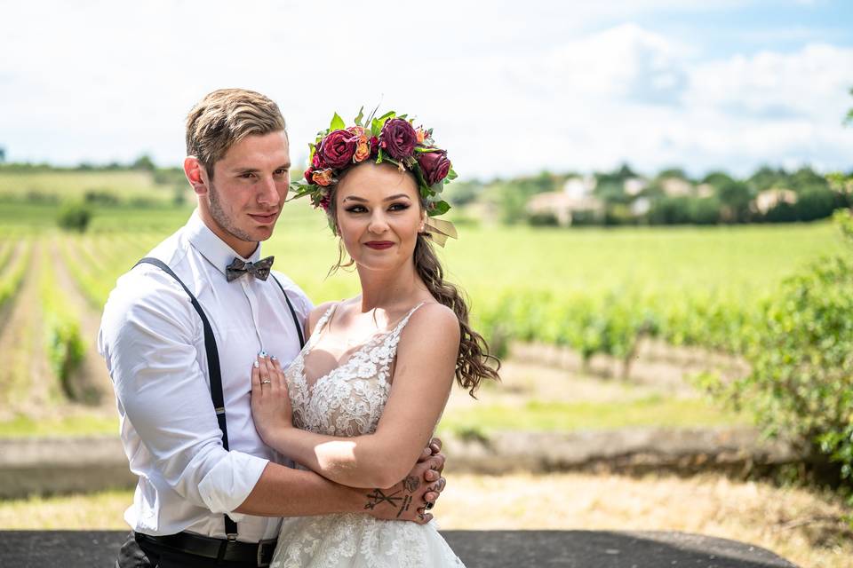 Mariés dans les vignes