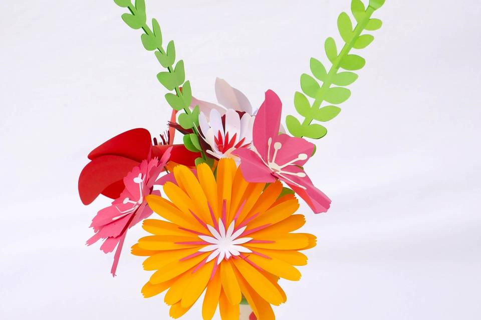 Bouquet en papier