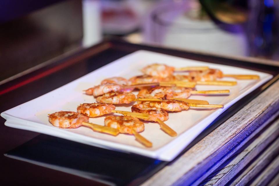 Gambas flambées
