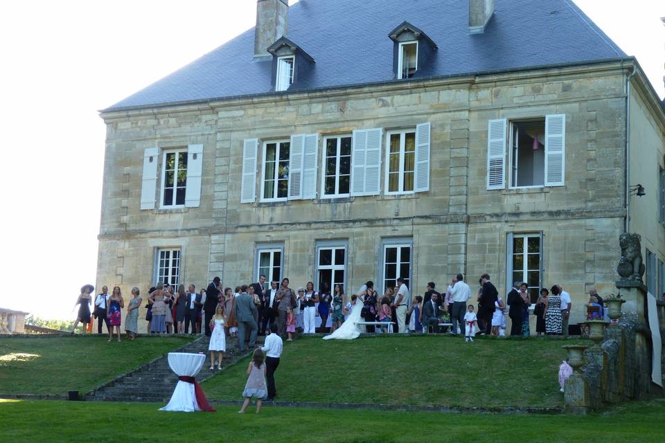 Château vue du parc terrasse