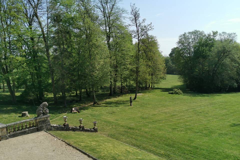 Parc vue de la terrasse